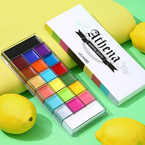 UCANBE Athena Face Body Paint Oil Palette, Professional Flash Non Toxic Safe Tattoo Halloween FX Party Artist Fancy Makeup Painting Kit For Kids and Adult | The Storepaperoomates Retail Market - Fast Affordable Shopping