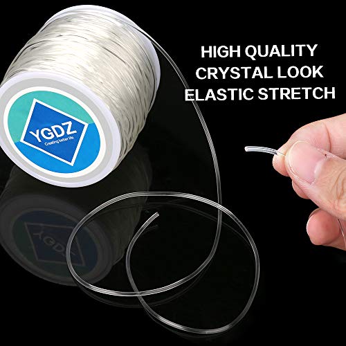 1.5mm Bracelet String, YGDZ Elastic String Crystal Stretch Thread Clear Beading Cords for Bracelets Beading Making | The Storepaperoomates Retail Market - Fast Affordable Shopping