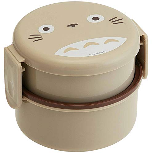 My Neighbor Totoro 2 Tier Round Bento Lunch Box with Folk (17oz) – Authentic Japanese Design – Microwave Safe – Brown | The Storepaperoomates Retail Market - Fast Affordable Shopping