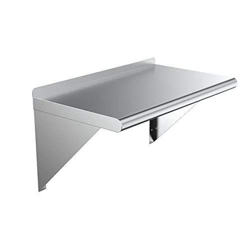 AmGood 14″ X 24″ Stainless Steel Wall Shelf | Metal Shelving | Garage, Laundry, Storage, Utility Room | Restaurant, Kitchen | Food Prep | NSF Certified | The Storepaperoomates Retail Market - Fast Affordable Shopping
