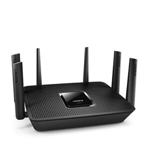 Linksys WiFi 5 Router, Tri-Band, 3,500 Sq. ft Coverage, 25+ Devices, Speeds up to (AC4000) 4.0Gbps – EA9300