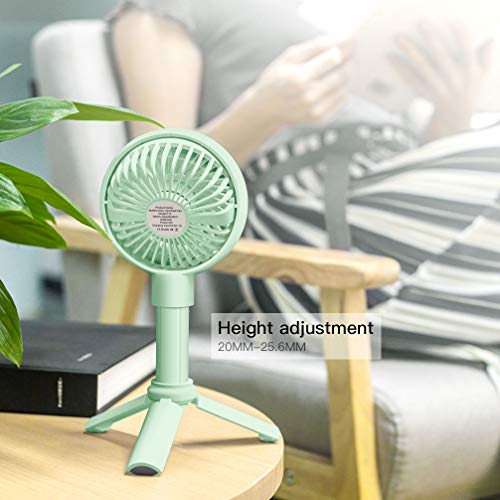 New Battery Operated Folding Fan Portable Travel Outdoor Indoor Student Mobile Phone Holder Dormitory Fan (Green) | The Storepaperoomates Retail Market - Fast Affordable Shopping