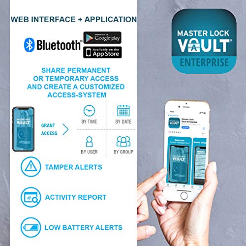 Master Lock Padlock, Outdoor Personal Use Bluetooth Lock, 2-7/32 in. Wide, 4401DLH | The Storepaperoomates Retail Market - Fast Affordable Shopping