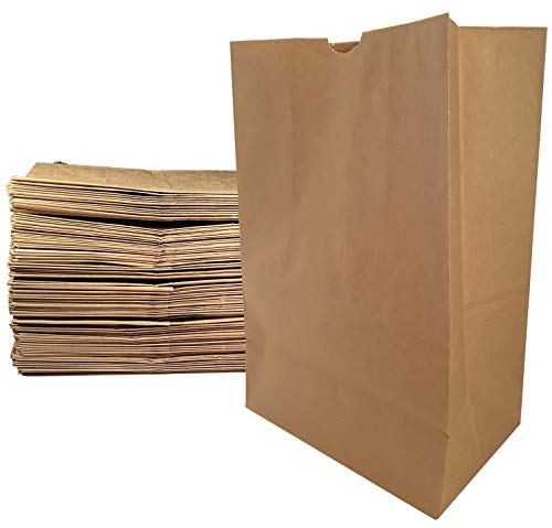 Large Paper Grocery Bags, 12x7x17 Kraft Brown Heavy Duty Sack 57 Lbs Basis Weight (100) | The Storepaperoomates Retail Market - Fast Affordable Shopping