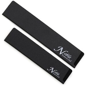 2-Piece Universal Knife Guards (8.5” and 10.5″) are Felt Lined, More Durable, Non-BPA, Gentle on Blades, and Long-Lasting. Noble Home & Chef Knives Covers Are Non-Toxic and Abrasion Resistant!