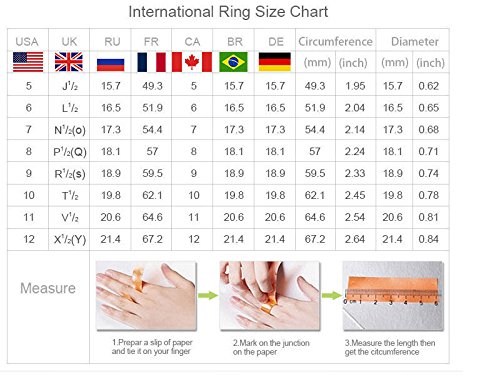 A.Minnymin 2ct Round Cut CZ Silver Solitaire Engagement Wedding Ring Women Fashion Jewelry (6.5) | The Storepaperoomates Retail Market - Fast Affordable Shopping