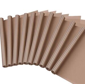 Selizo 10 Pack PTFE Teflon Sheet for Heat Press 16″ x 24″ Non Stick Heat Resistant Craft Mat