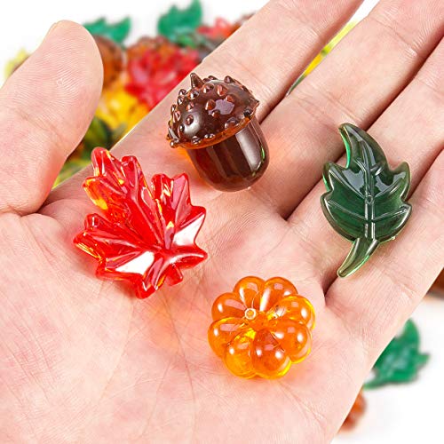 84 Pieces Acrylic Leaves Mini Acrylic Pumpkin Maple Leaves Acorns Crystals Gems for Thanksgiving Home Table Scatters Decoration Autumn Table Scatters Favor Vase Filler(5 Colors) | The Storepaperoomates Retail Market - Fast Affordable Shopping