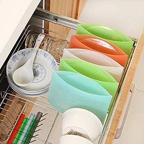 Reusable Silicone Food Bag Storage, 4 Packs | The Storepaperoomates Retail Market - Fast Affordable Shopping