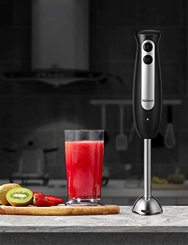 Hand Blender, Yabano 200W Immersion Blender with 24oz Beaker, 2-Speed Stick Blender, Detachable 304 Stainless Steel Blade and Ergonomic Handle, for Baby Food, Juices, Smoothies, Sauces and Soup, BPA Free | The Storepaperoomates Retail Market - Fast Affordable Shopping