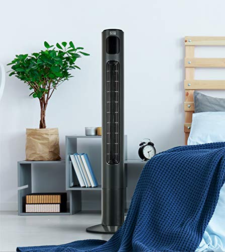 BLACK+DECKER Tower Fan Electric – Quiet Oscillating Stand Up Cooling Fan with Remote Control, 46 Inch BFTR146 | The Storepaperoomates Retail Market - Fast Affordable Shopping