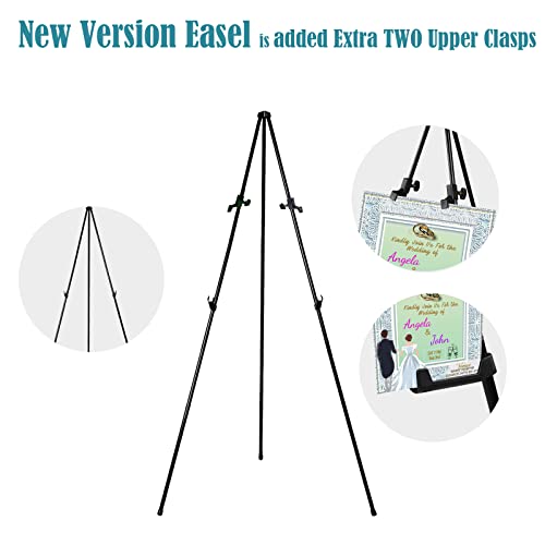 63″ Instant Easels Stand for Wedding Sign & Posters,Adjustable Metal Easels for Display Painting Canvas,Folding Tripod with Portable Bag by JoyYeux,Black 1Pack | The Storepaperoomates Retail Market - Fast Affordable Shopping