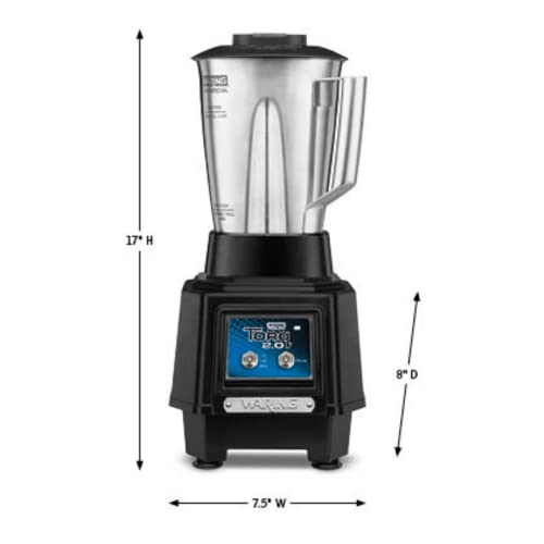 Waring Commercial TBB145 TORQ 2 Horsepower Blender, 2 Speed Toggle Switch Controls, with 48 oz. BPA Free Container, 120V, 5-15 Phase Plug | The Storepaperoomates Retail Market - Fast Affordable Shopping
