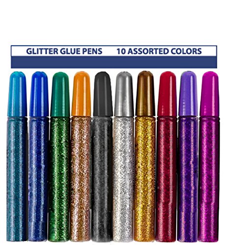 Tassel Toppers 10 Pack – Non-Toxic Washable Glitter Glue Stick Set, Glitter Glue Gel Pens for Art Projects, Grad Caps Assorted Colors Glue Stick, Decorating Supplies, Glitter Pens, | The Storepaperoomates Retail Market - Fast Affordable Shopping