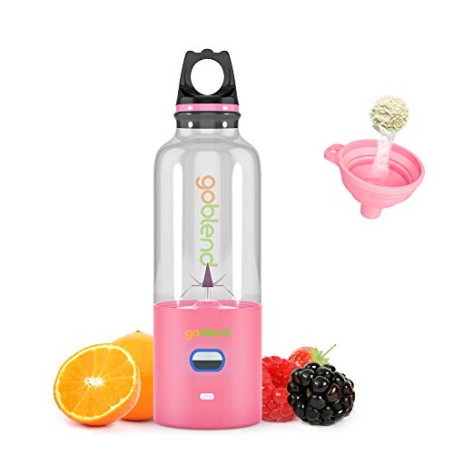 GoBlend Portable USB Juicer Blender – For Smoothies, Shakes, Baby Food, Juices, Coffee and More – 500ml Mini Travel Blender, Household Fruit Mixer, Personal Size Mixing Machine with Six Blades, Small Size Easy to Carry – 4000mAh Electric Mixer | The Storepaperoomates Retail Market - Fast Affordable Shopping