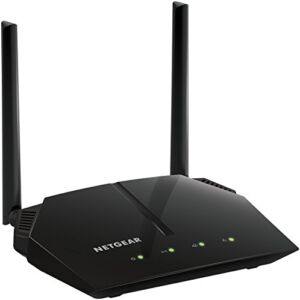 NETGEAR WiFi Router (R6080) – AC1000 Dual Band Wireless Speed (up to 1000 Mbps) | Up to 1000 sq ft Coverage & 15 devices | 4 x 10/100 Fast Ethernet ports