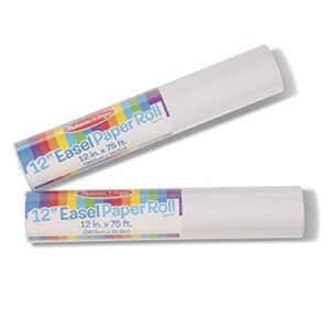 Melissa & Doug Tabletop Easel Paper Roll (12 inches x 75 feet) – 2-Pack