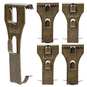Clips for Brick, 5 Pack Rustproof Brick Wall Hangers fits Brick 2-1/4 inch to 2-3/8 inch in Height, Damage Free, Heavy Duty Brick Hook for Hanging Decorations, Lights, Pictures, Indoor/Outdoor
