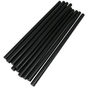 TrendBox Pack of 20 Black 7mmx200mm – Hot Melt Glue Sticks Strips Melting Adhesive for Handmade Craft DIY Home Office Project Craftwork Fix & Repairs