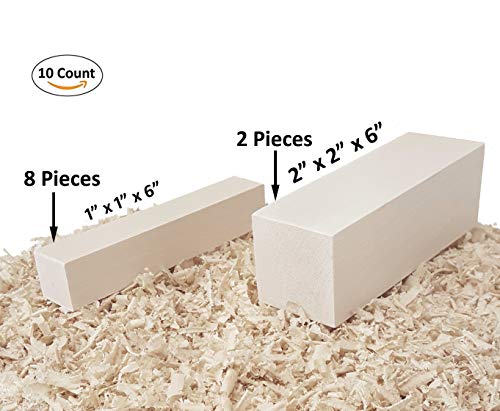 CanUsa Brand Basswood Carving Wood Blocks from Wisconsin USA. Whittling Wood Carving Wood Blocks for Carving. Contains Two Large Basswood Carving Blocks and Eight Small. | The Storepaperoomates Retail Market - Fast Affordable Shopping