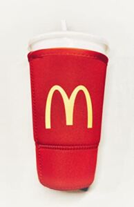 McDonalds SodaSOK Red Large Size 30oz Insulated Thermal Neoprene Drink Cup Sleeve Iced JavaSOK