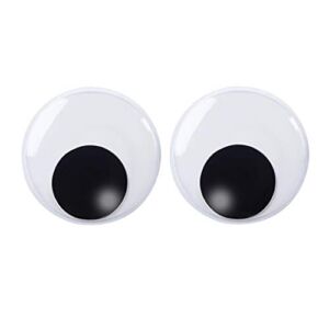 DECORA 7.5 Inch Giant Googly Eyes Plastic Wiggle Eyes with Self Adhesive for Chritsmas Tree Party Decorations 2 Pieces