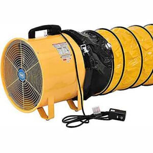 16″ Portable Ventilation Fan With 32′ Flexible Ducting