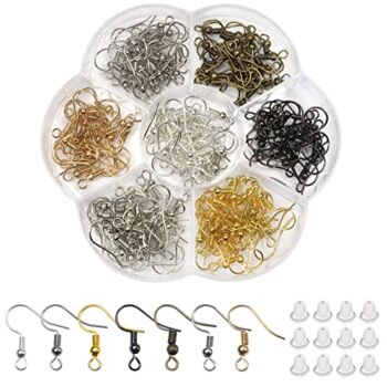 TOAOB 140pcs Earring Hooks Hypoallergenic 925 Sterling Silver Fish Hooks Ear Wires with Ball and Coil 7 Colors 18mm Nickel Free Earring Parts with Earring Backs for DIY Jewelry Making | The Storepaperoomates Retail Market - Fast Affordable Shopping