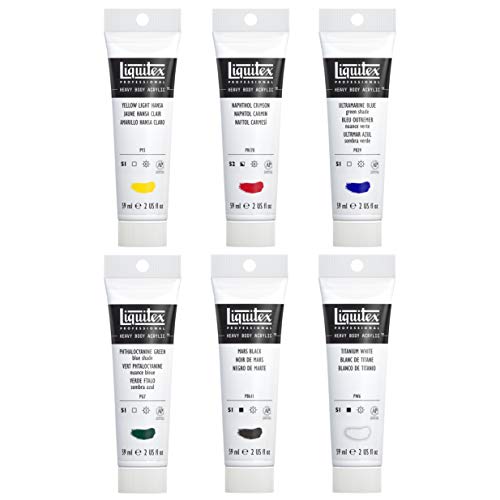 Liquitex Professional Heavy Body Acrylic Paint, Classic 6 x 59ml (2-oz) Set | The Storepaperoomates Retail Market - Fast Affordable Shopping