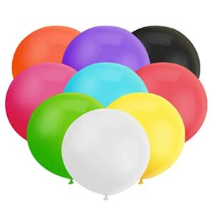 30pcs 18 Inch Big Balloons Assorted Large Latex Balloons Giant Heavy Duty Balloons for Birthday Wedding Baby Shower Decorations