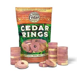 Cedar Sense Cedar Rings – 30 Pack Made in U.S.A.- Cedar Blocks for Clothes Storage – Cedar for Closets and Drawers