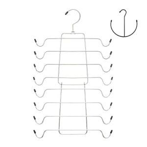 Niclogi Tank Tops Hanger Bra Hangers 2 Pack Space Saving Hanger Metal Folding Closet Organizer for Tank Tops, Cami, Bras, Bathing Suits, Belts, Ties