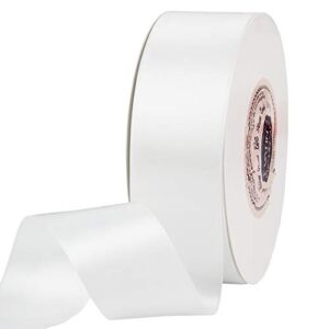 VATIN Solid Color Double Faced White Satin Ribbon 1-1/2″ Wide 50-Yards Long Perfect for Wedding Decor, Crafts, Bow Making, Sewing, Gift Package Wrapping and Other Projects