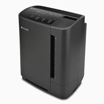 Brondell Air Purifier O2+ Revive Air Purification System | Allergy Relief and Odor Eliminator | for Dust, Mold, Smoke, Off-Gassing and Pets | Dual True HEPA Filter | Evaporative Humidification | Black | The Storepaperoomates Retail Market - Fast Affordable Shopping