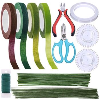 Supla Floral Arrangement Kit Floral Tools Wire Cutter Stem Floral Trimming Scissors Floral Wire 26 Gauge 22 Gauge Floral Stem Wire 14 Gauge Green Floral Tapes Bouquet Stem Wrap White Pearl Corsage Pin | The Storepaperoomates Retail Market - Fast Affordable Shopping