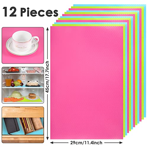 Refrigerator Liners,moinkerin 12 Pieces Refrigerator Mats 17.7×11.4 INCH Fridge Liners Washable Refrigerator Shelf Liners for Kitchen, Refrigerator, Cabinet, Table Mat, Drawer | The Storepaperoomates Retail Market - Fast Affordable Shopping
