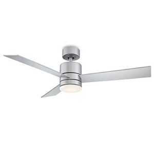 Axis Smart Indoor and Outdoor 3-Blade Ceiling Fan 52in Titanium with 2700K LED Light Kit and Remote Control works with Alexa, Google Assistant, Samsung Things, and iOS or Android App