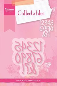 Marianne Design Collectables Charming Numbers, 4.9000000000000004 x 5.8 x 0.4 cm, Pink