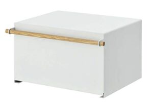 Yamazaki Home Tower bread boxes, One Size, White