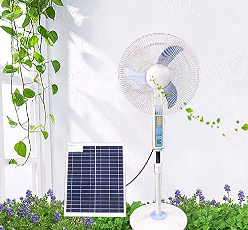 Cowin Solar Fan System – Solar Energy Fan (16’’ Blade), LED Light, 15W Solar Panel, USB Port, Comes with Outlet Converter | The Storepaperoomates Retail Market - Fast Affordable Shopping