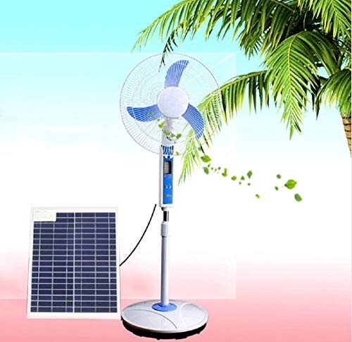 Cowin Solar Fan System – Solar Energy Fan (16’’ Blade), LED Light, 15W Solar Panel, USB Port, Comes with Outlet Converter | The Storepaperoomates Retail Market - Fast Affordable Shopping