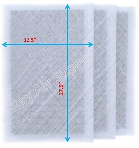 RAYAIR SUPPLY 14×30 Air Ranger Replacement Filter Pads 14X30 (3 Pack) White
