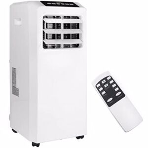 Barton 8,000 BTU 4in1 Portable Air Conditioner Dehumidifier Fan A/C Cooling for Rooms up to 500 Sq. ft with Remote Control Kit