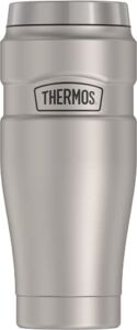 THERMOS Stainless King Vacuum-Insulated Travel Tumbler, 16 Ounce, Matte Steel