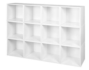 Niche Cubo Storage Set – 12 Cubes- White Wood Grain