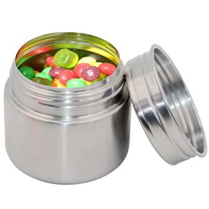 CoaGu 8oz Sugar Canisters 18/8 Stainless Steel Lunch Containers for For Child’s Lunch, Tea, Sugar, Coffee, Candy