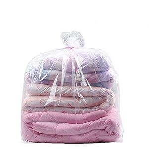 32×39 Inches Comforter Storage Bags Dustproof Moistureproof Jumbo Plastic Storage Bags for Blanket Clothes and Big Plush Toys Set of 10