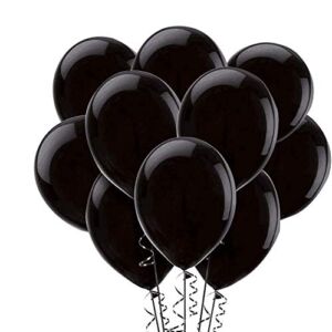Black Balloons,100-Pack, 12-Inch, Latex Balloons (100)