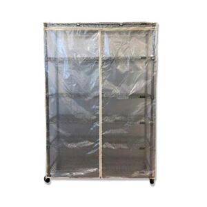 Formosa Covers | Storage Shelving Unit Cover See Through Mesh PVC, fits Racks 36″ Wx14 Dx54 H All Mesh PVC (Cover only)