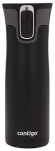 Contigo Autoseal West Loop Vacuum-Insulated Stainless Steel Travel Mug with Easy-Clean Lid, 20 Oz., Matte Black